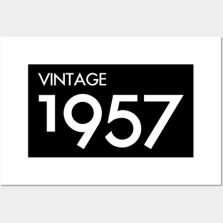 Vintage 1957 Gift 63rd Birthday Party Posters and Art